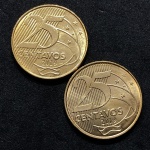 2 moedas de 25 CENTAVOS 2019 - FLOR DE CUNHO