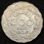 300 Réis 1938 - FLOR DE CUNHO - Brasil