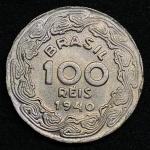 100 Réis 1940 - Getúlio Vargas - FLOR DE CUNHO