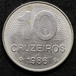 10 Cruzeiros 1986 - Ano escasso