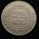400 Réis 1929 - Niquel - Brasil