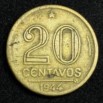 Moeda 20 Centavos 1944 - Sem sigla