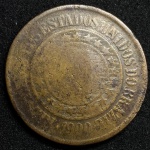 Moeda 40 Réis bronze 1909