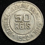 Moeda 50 Réis 1922