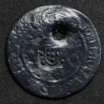 Moeda XX 1762 - Com furo - Carimbo Escudete