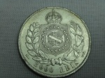 IMPÉRIO DO BRASIL - MOEDA DE PRATA DE 2000 RÉIS DE 1869