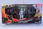 COLECIONISMO (21) - CAIXA Lacrada com fita adesiva sem vestígios de rompimento - GI JOE RETALIATIOAN - COBRA INVASION TEAM. Três (03) Bonecos FIREFLY, COBRA INVASION TROOPER e STORM SHADOW, com acessórios. Fabricação HASBRO. A caixa mede aprox. 30 cm de comprimento.