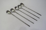 LOTE com 05 (cinco) COLHERES BAILARINAS - Próprias para Drinks. Fabricadas nos Estados Unidos em Aço Inox. Cada uma mede aprox. 23 centímetros de comprimento.