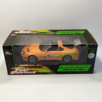 COLECIONISMO - MINIATURA do TOYOTA SUPRA 1995 da séria VELOZES E FURIOSOS. Die Cast - Escala 1:18, na Embalagem Original. Fabricação RANCIG CHAMPION ERTL.
