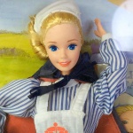 COLECIONISMO - BONECA BARBIE ENFERMEIRA NA GUERRA CIVIL AMERICANA, na Caixa Original. Fabricação Mattel.