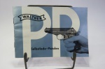 MILITARIA - MANUAL da Pistola WALTHER, com informações dos modelos `PP`, `PPK` e `SPORT`. Escrito em Alemão, contém 18 páginas.
