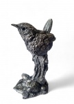 Prata de Lei - Linda escultura em prata de lei Inglesa ricamente cinzelada representando pássaro. Alt 10 cm. Peso 147 gramas.