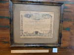 QUADRO ANTIGO MAÇONICO DE 1953-PEÇA DE MUSEU-ORIGINAL