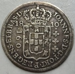 Brasil - Moeda prata 160 réis (P405) ano 1810R no estado MBC/S.