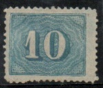 SR019BNL1 - Selo Brasil Império - 10 Reis - Colorido - 1854 - DENTEADO - Novo - Com CERTIFICADO - Pr
