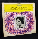 Disco LP (Ópera, Música Lírica) Maria Cebotari (soprano) canta árias de óperas de Mozart, Verdi e Bi