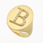 #41149 Anel ANIMALE em Ouro Amarelo 18K com 22 Pontos de Brilhantes ( Coleção I-den-ti-ty ) Aro: 18,