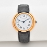 #45638 Relógio CARTIER Ellipse Vintage 33mm em Ouro Amarelo 18K com Couro, Safira Medida: 3,0cm, Pes