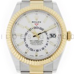 Relógio Rolex Sky-Dweller Oyster Perpetual - Ref. 326933 - Caixa em Ouro Amarelo - Pulseira em Ouro