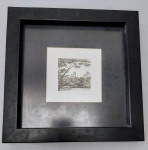 LUIZ MANNI (1939) - Água forte sobre papel representando Outeiro da Glória, 124/150, assinada à lápis no CID, med. 39,5x39,5 cm.