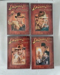BOX "AS AVENTURAS DE INDIANA JONES" - A COLEÇÃO COMPLETA EM DVD! Caixa de 4 DVDs contendo os filmes "INDIANA JONES E OS CAÇADORES DA ARCA PERDIDA", "INDIANA JONES E O TEMPLO DA PERDIÇÃO", "INDIANA JONES E A ÚLTIMA CRUZADA" e "INDIANA JONES: EXTRAS DA TRILOGIA". Paramount Pictures, 2003. BOX E OS 4 DVDs ABSOLUTAMENTE IMPECÁVEIS.