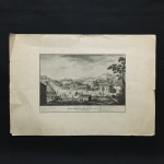 Antiga litogravura Italiana " Raccolta Dei Disegni Delle Fabriche  De Bagi Di Monte Catini in Valdinievole". Dimensões: 36 cm x 50 cm.