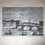 Antiga e bela litografia Italiana V. FRANCCFCHINI FEULP .Dimensões: 34 cm x 44 cm.