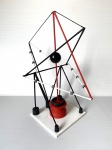 Escultura abstrata feita de madeira com detalhes nas cores preto, vermelho e branco com belos acabamentos. Obra única, assinado HDG no fundo. Dimensões: 35 cm x 20 cm x 30 cm. Recentemente, descobri minha paixão por criar esculturas abstratas, utilizando hastes de madeira e diversos tipos de materiais. Cada peça é uma combinação única de formas e cores, onde a simplicidade do material encontra a complexidade da criatividade. Meu trabalho busca criar composições artísticas que instigam a imaginação e despertam novas perspectivas. Siga o Instagram @hdgesculturas