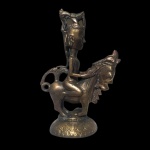 INDONÉSIA - Antiga escultura séc XIX-XX em bronze. Dimensões: 24 cm altura.