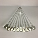 Lote com 10 peças de vidro no formato de gotas / pingos. Dimensões: 25 cm (maior peça).