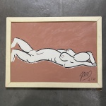 Acrílico sobre tela, assinado no cid. Dimensões: 55 cm x 75 cm (tamanho com a moldura).