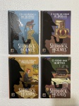 Sherlock Holmes - Parte de coleção com quatro livros traduzidos em português.