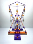 Escultura abstrata feita de madeira com detalhes nas cores violeta e laranja com belos acabamentos. Obra única, assinado HDG no fundo. Dimensões: 43 cm x 26 cm x 30 cm. Recentemente, descobri minha paixão por criar esculturas abstratas, utilizando hastes de madeira e diversos tipos de materiais. Cada peça é uma combinação única de formas e cores, onde a simplicidade do material encontra a complexidade da criatividade. Meu trabalho busca criar composições artísticas que instigam a imaginação e despertam novas perspectivas.
