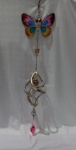 Mobile de pendurar  borboletas metal e resina,  57cm alt.