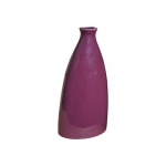 Vaso em cerâmica tonalidade uva, Alt. 36, 18 x 11cm