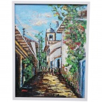 QUADRO - OST, entitulado Paraty - RJ 2011, datado e assinado no verso. Med. 49x64cm