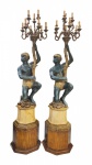 Blackamoor - Par de magníficas e grandiosas esculturas venezianas, em madeira. Alt. 220cm.