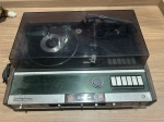 Vitrola antiga 3 em 1. Da Panasonic. Anos 70. Com caixa de madeira. Sem teste. Conforme fotos.