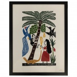 J. BORGES - XILOGRAVURA. Medidas: 38cm X 53cm. Obs: Com moldura.