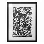 J. BORGES - XILOGRAVURA. Medidas: 38cm X 53cm. Obs: Com moldura.