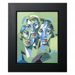 HENRI CARRIÈRES - ACRÍLICA SOBRE TELA. Medidas: 58cm X 68cm. Obs: Com Moldura.