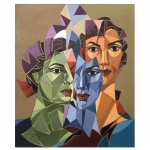 HENRI CARRIÈRES - ACRÍLICA SOBRE TELA. Medidas: 50cm X 60cm. Obs: Sem Moldura.