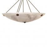 PENDENTE EM ALABASTRO ESPANHOL PARA 12 lâmpadas E27 60W.  FOTO RELATIVA AO MODELO DO LUSTRE PODENDO HAVER  VARIAÇÕES EM SUA COR POR SER UMA PEDRA Medidas:  Altura 74cm e Diâmetro 146m. RETIRADA PELO COMPRADOR