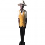 BTC DECOR - ESCULTURA EM RESINA. Medidas: 11cm x 77cm.