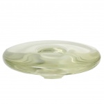 JACQUELINE TERPINS - Porta vela em cristal. Medidas: Altura 4cm e Diâmetro 17cm.