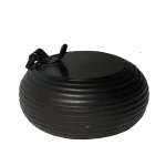 Porta vela em metal. Medidas: Altura 4cm e Diâmetro 7cm.
