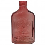 HOUSE PRESENTES - Vaso em vidro na tonalidade Vinho. Medidas: Altura 21cm, Largura 6cm e Comprimento 12cm.
