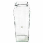 ETHNIX - Vaso em vidro. Obs: Com pequeno trincado na lateral na parte de baixo. Medidas: Altura 45cm, Largura 9cm e Comprimento 14cm.