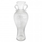 ETHNIX -Ânfora em vidro. Medidas: Altura 41cm e Diâmetro 15cm.