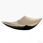 ETHNIX - Centro de mesa em alumínio. Medidas: Altura 3cm, Largura 17cm e Comprimento 38cm.